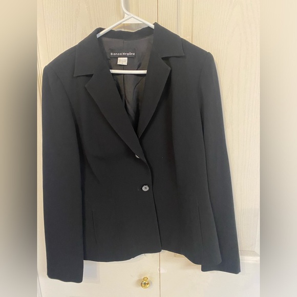 Bianca Nygard Black Blazer and Skirt Set Size 12 - Picture 10 of 13